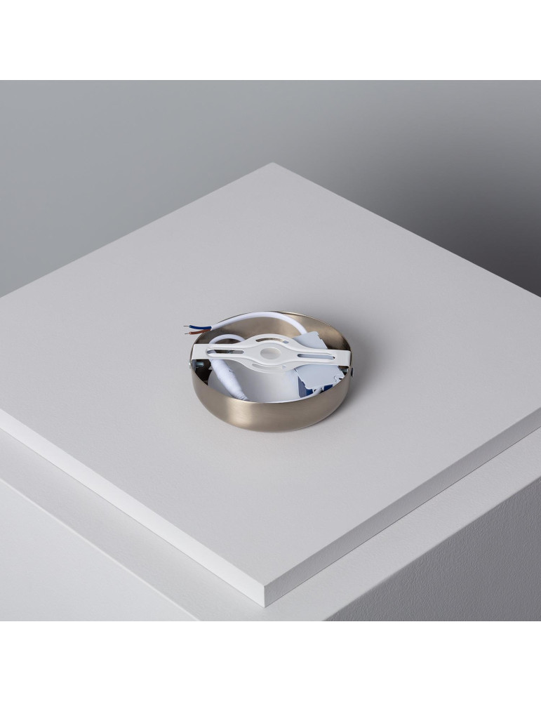 Plafonnier LED Rond Métal Design Silver 6W Ø120mm