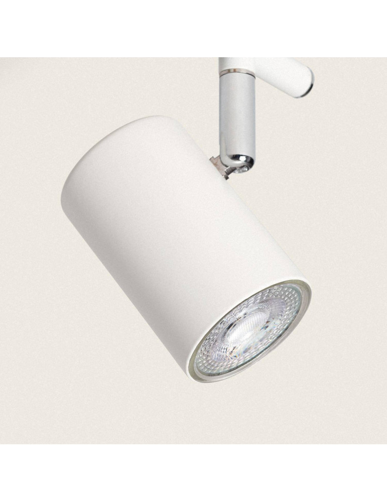 Plafonnier Orientable Bois et métal 2 Spots Albus