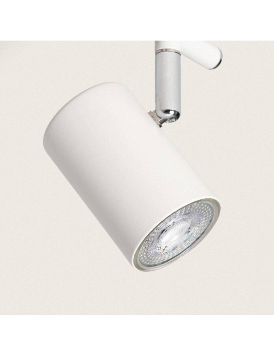 Plafonnier Orientable Bois et métal 2 Spots Albus