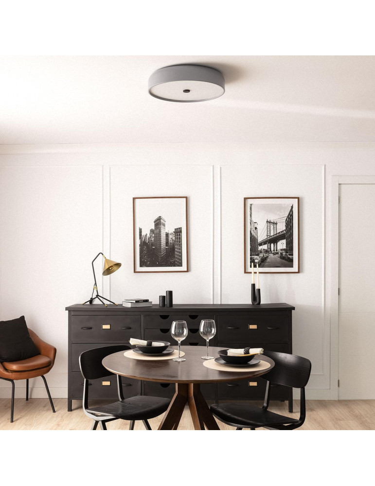 Plafonnier LED Rond Métal 30W CCT Sélectionnable Eyelight Ø450 mm