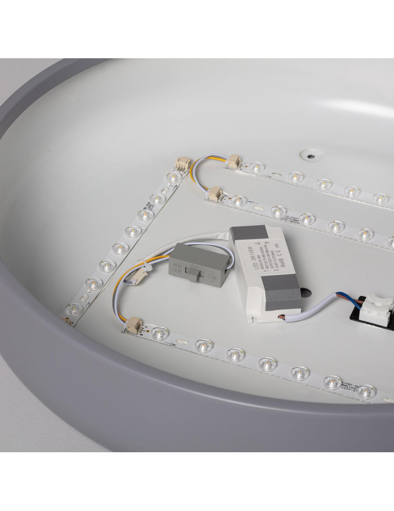 Plafonnier LED Rond Métal 30W CCT Sélectionnable Eyelight Ø450 mm