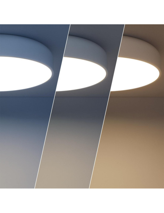 Plafonnier LED Rond Métal 30W CCT Sélectionnable Eyelight Ø450 mm