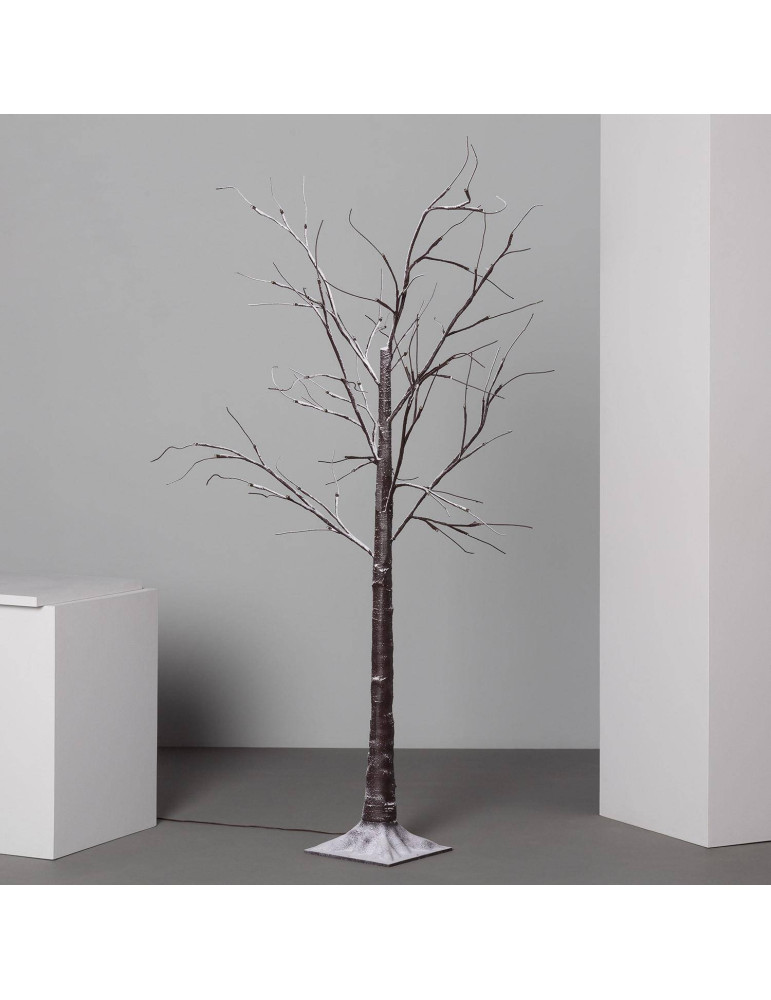 Sapin de Noël 64 LED 150cm Blanc Chaud