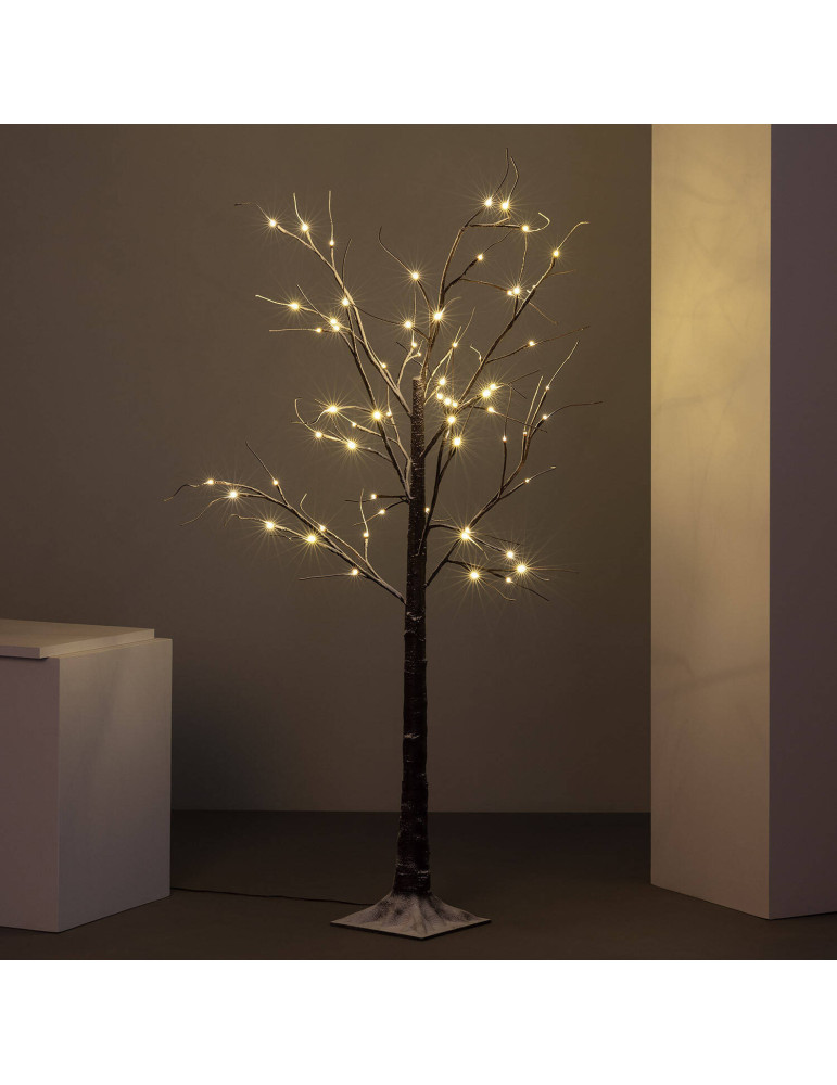 Sapin de Noël 64 LED 150cm Blanc Chaud