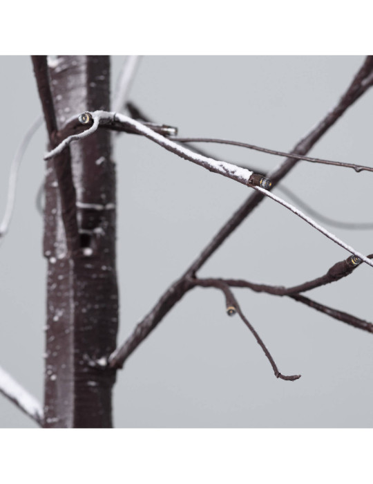 Sapin de Noël 64 LED 150cm Blanc Chaud