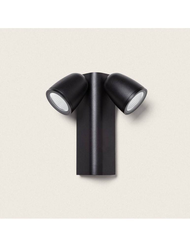 Applique Murale Extérieure LED 12W Aluminium Abel 2 Spots