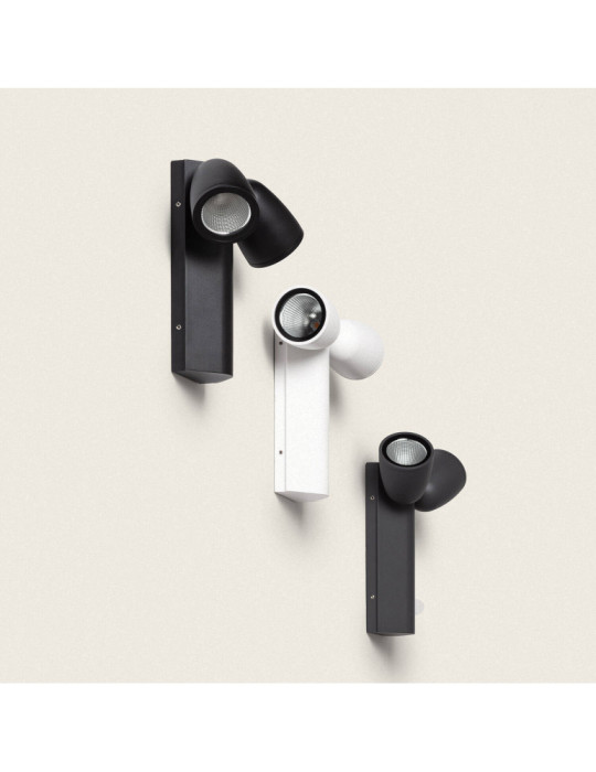 Applique Murale Extérieure LED 12W Aluminium Abel 2 Spots