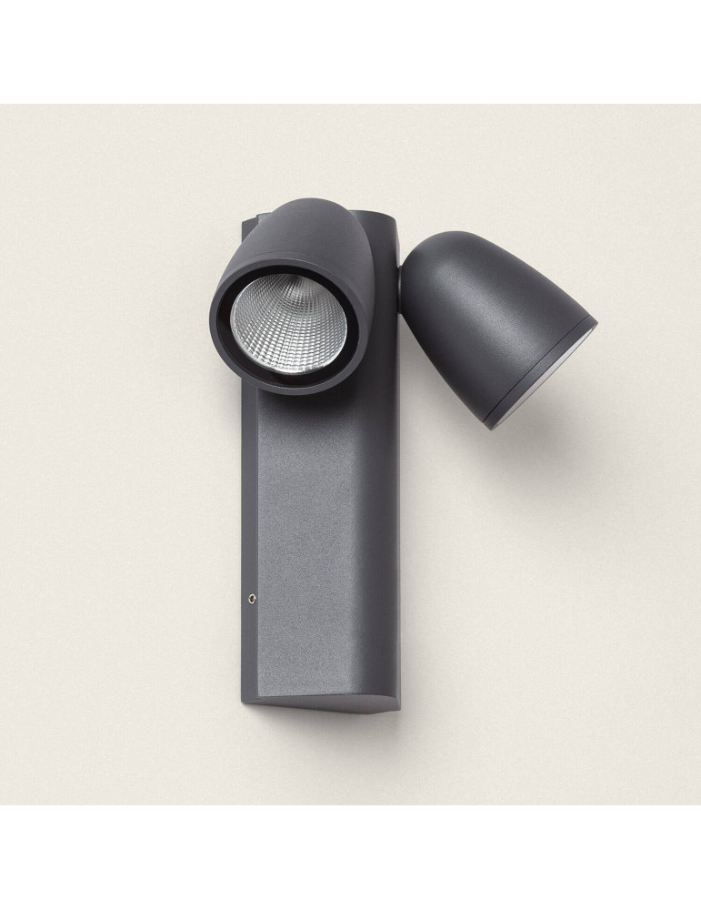 Applique Murale Extérieure LED 12W Aluminium Abel 2 Spots Applique Murale Extérieure LED 12W Aluminium Abel 2 Spots