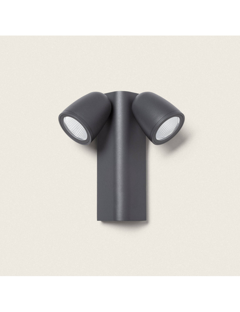 Applique Murale Extérieure LED 12W Aluminium Abel 2 Spots