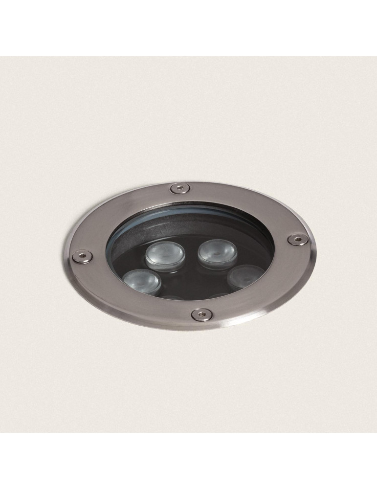 Spot LED Extérieur Solide Encastrable au Sol Inox 6W