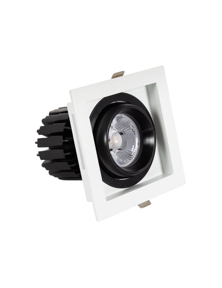 Spot LED Downlight COB Carré Orientable 360º Expert Color No Flicker CRI90 12W Coupe 100x100mm Spot LED Downlight COB Carré Orientable 360º Expert Color No Flicker CRI90 12W Coupe 100x100mm