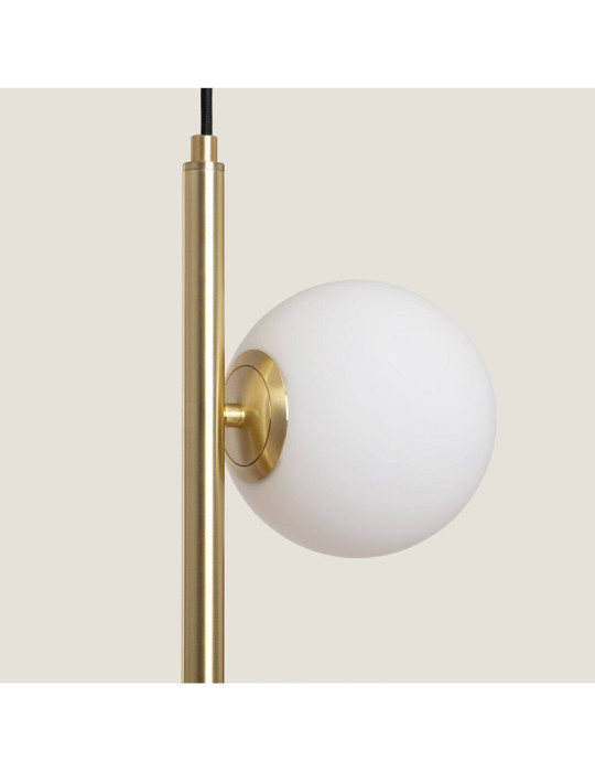 Suspension Métal et Verre Moonlight Double