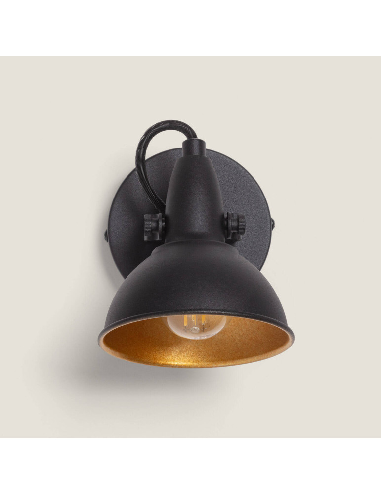 Lampe Murale Orientable Aluminium Emer 1 Spot Noir