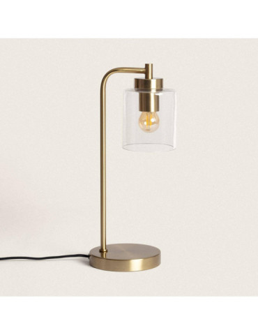Lampe à Poser Métal et Verre Joile