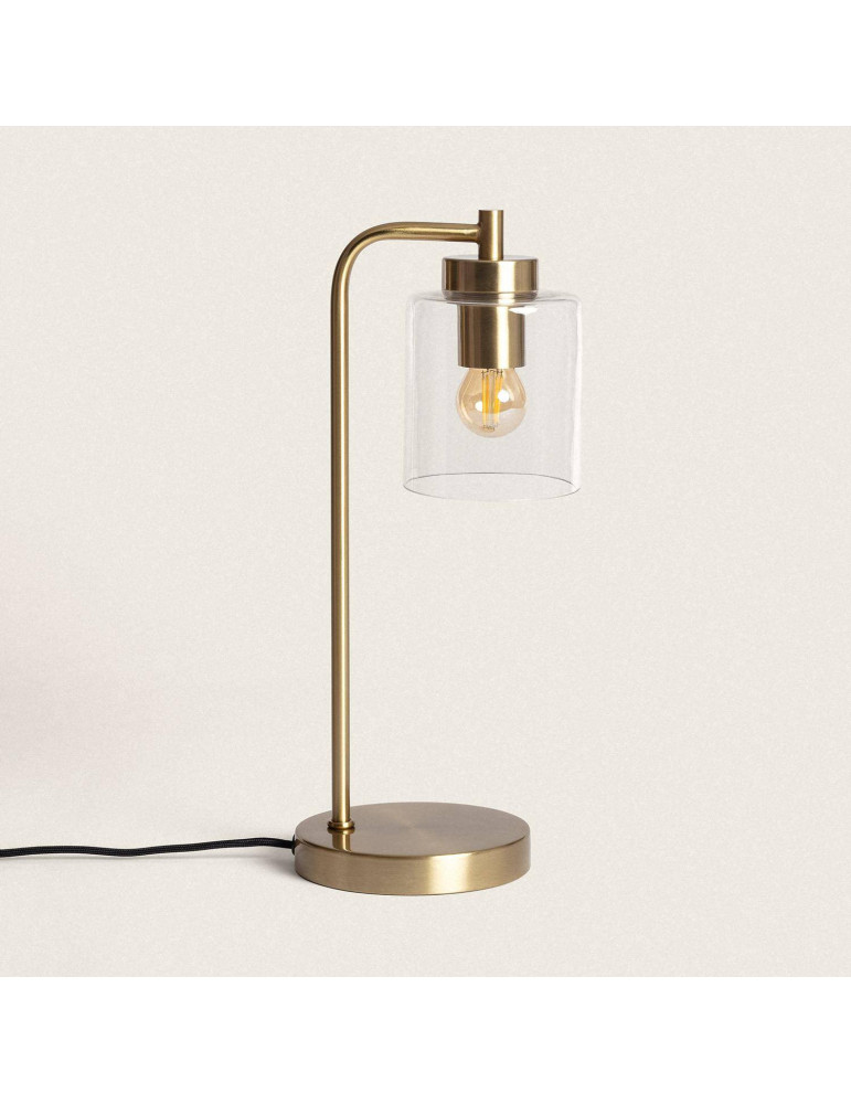 Lampe à Poser Métal et Verre Joile
