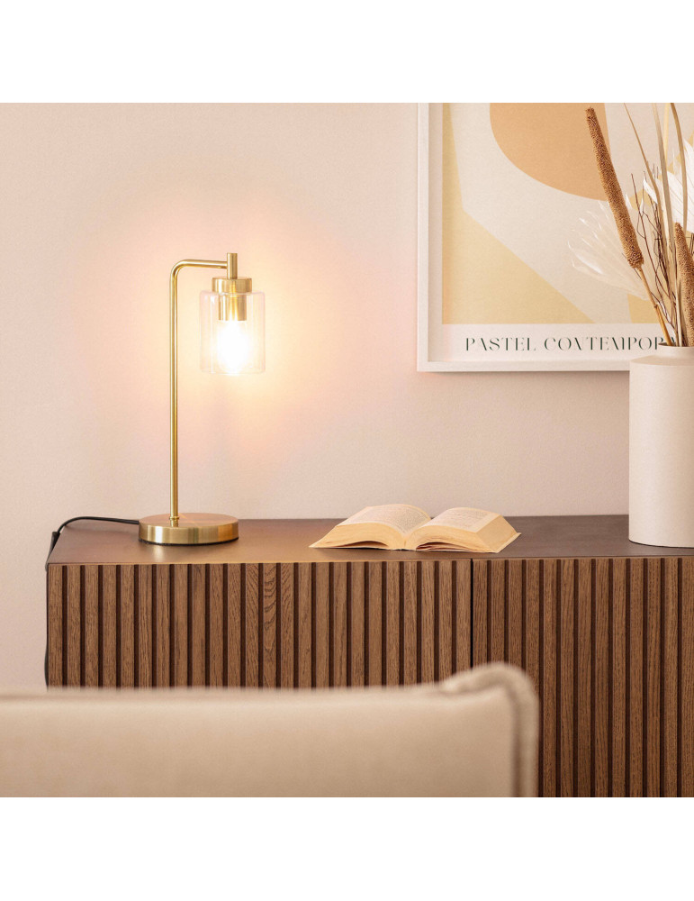 Lampe à Poser Métal et Verre Joile