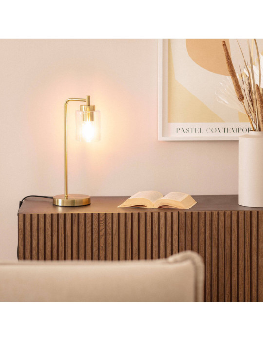 Lampe à Poser Métal et Verre Joile