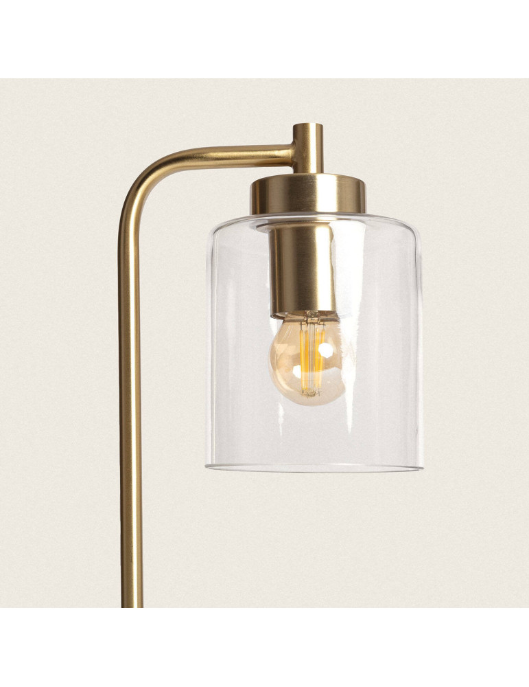 Lampe à Poser Métal et Verre Joile