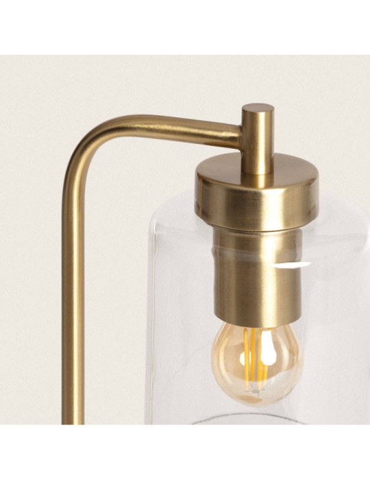 Lampe à Poser Métal et Verre Joile