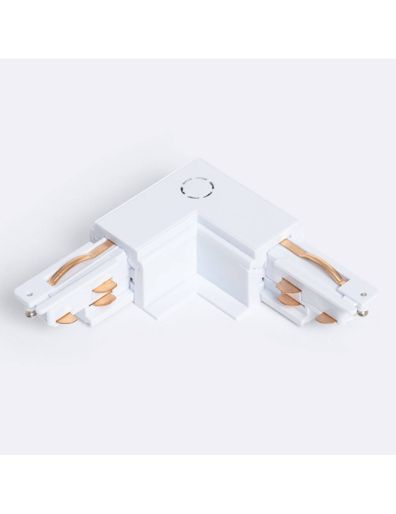 Connecteur 'Left Side' Type L pour Rail Triphasé DALI Track Encastré Aluminium