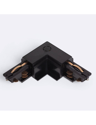 Connecteur 'Left Side' Type L pour Rail Triphasé DALI Track Encastré Aluminium