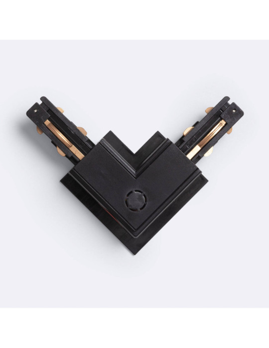 Connecteur 'Left Side' Type L pour Rail Triphasé DALI Track Encastré Aluminium