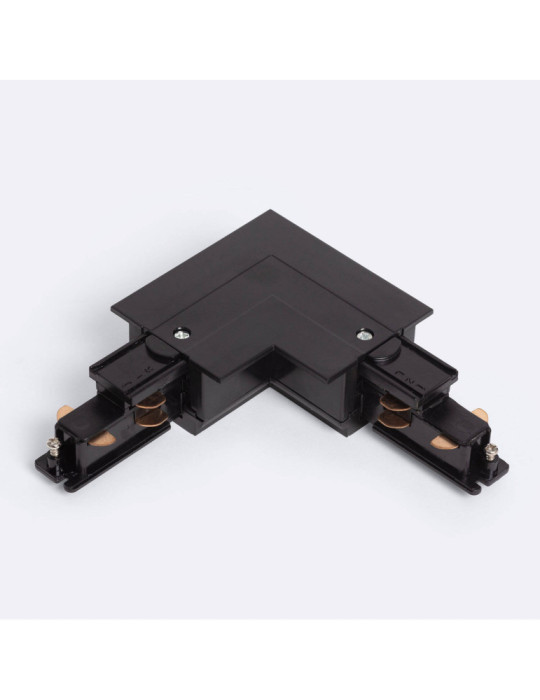 Connecteur 'Left Side' Type L pour Rail Triphasé DALI Track Encastré Aluminium