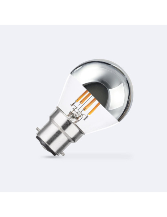 Ampoule Filament LED B22 4W 400 lm G45 Chrome Reflect