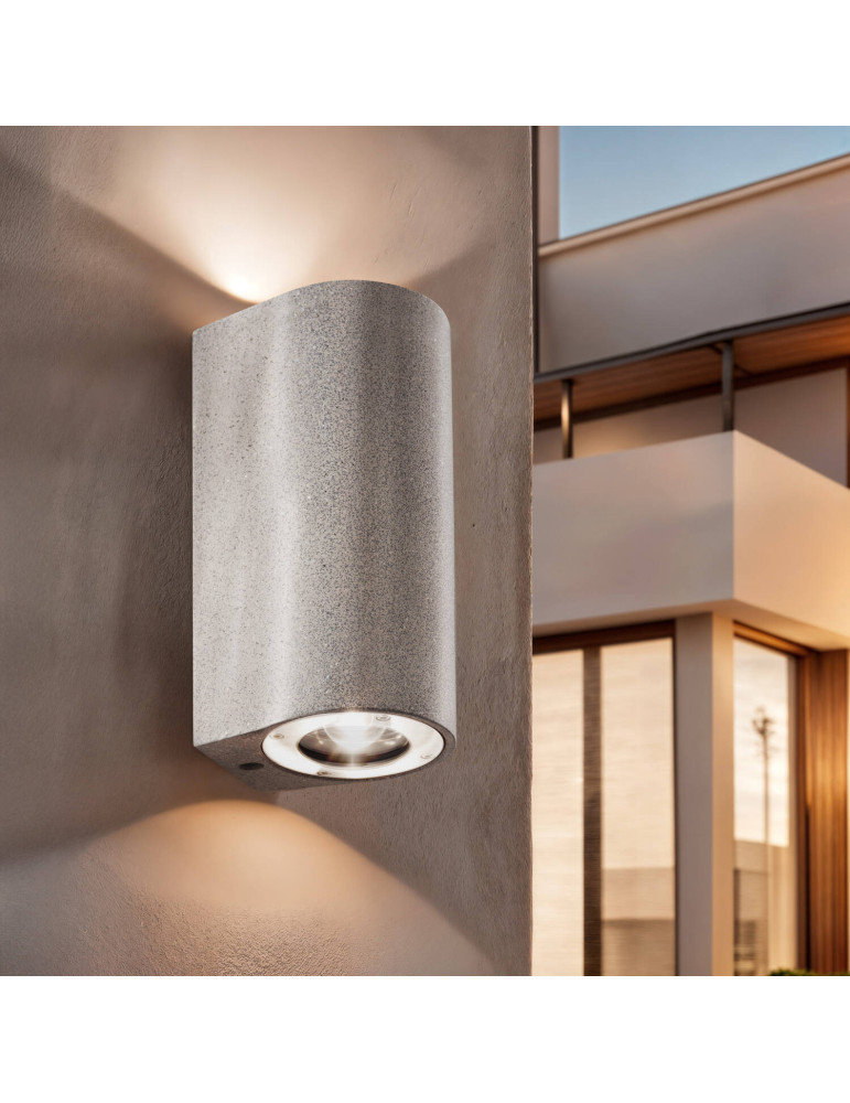 Applique Murale LED Extérieure Ciment Batu Éclairage Double Face