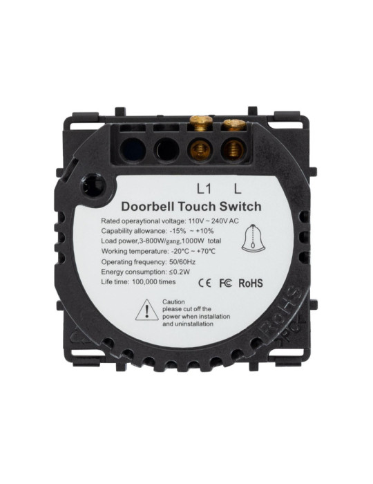 Bouton Poussoir Sonnette Simple Tactile Modern