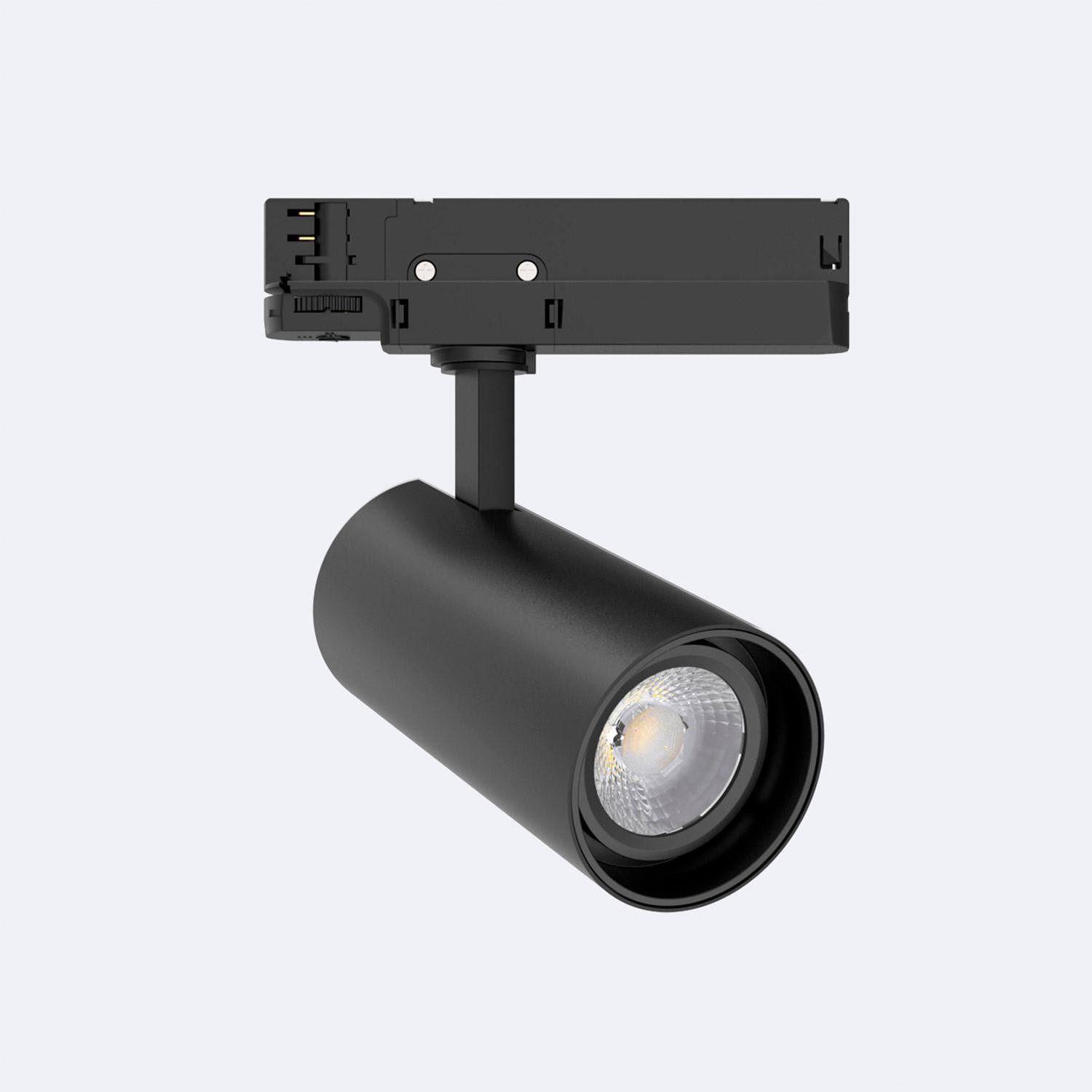 Spot LED sur Rail Triphasé 30W Fasano Dimmable DALI Noir Blanc neutre 4000K