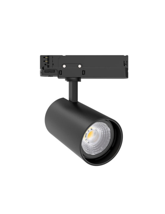 Spot LED sur Rail Triphasé 30W Fasano Dimmable DALI Noir
