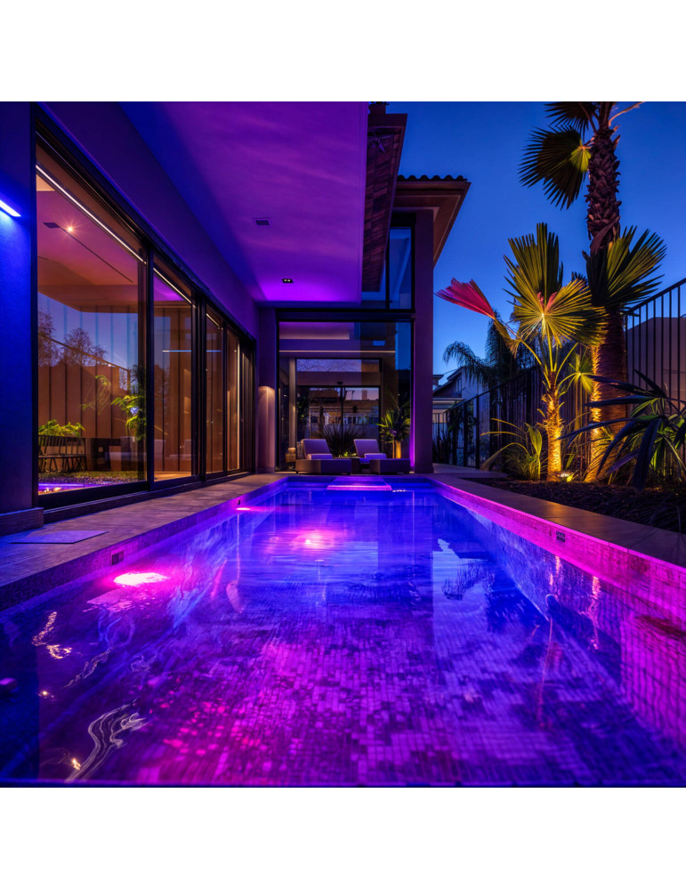 Spot LED Piscine en Saillie RGB Submersible 12V AC IP68 20W