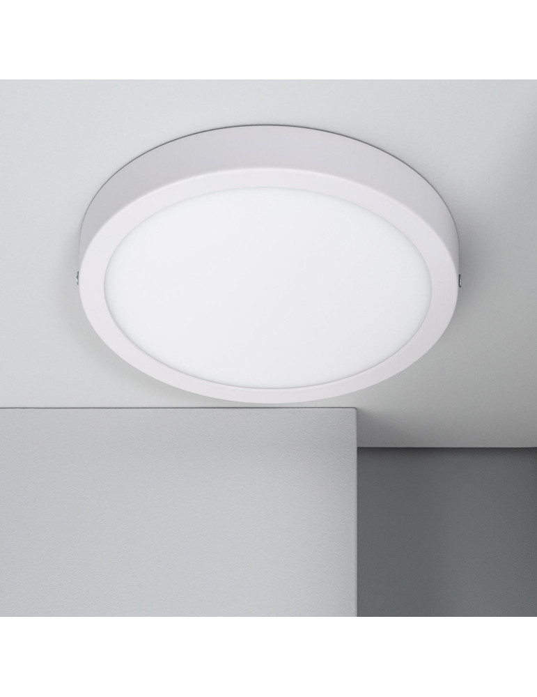 Plafonnier LED 18W Rond Aluminium Ø210 mm Slim CCT Sélectionnable Galán SwitchDimm