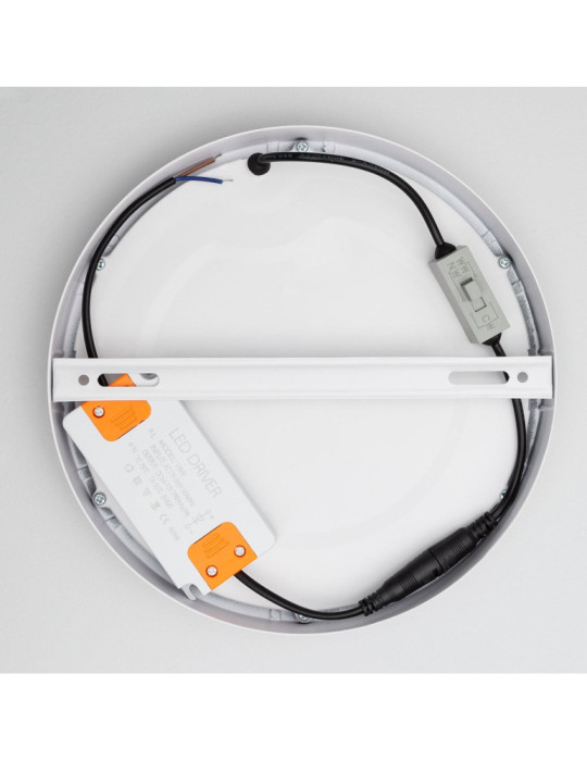 Plafonnier LED 18W Rond Aluminium Ø210 mm Slim CCT Sélectionnable Galán SwitchDimm