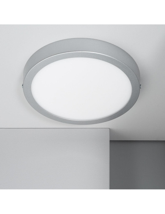 Plafonnier LED 18W Rond Aluminium Ø210 mm Slim CCT Sélectionnable Galán SwitchDimm