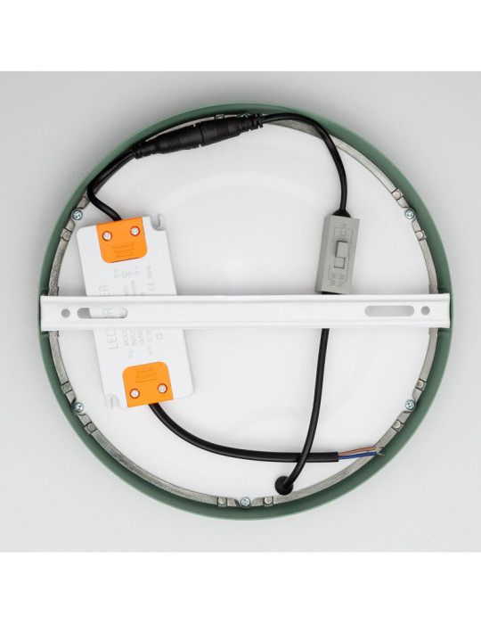 Plafonnier LED 18W Rond Aluminium Ø210 mm Slim CCT Sélectionnable Galán SwitchDimm