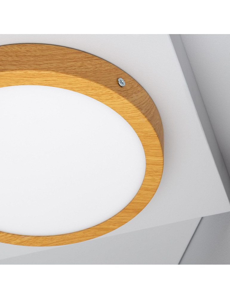 Plafonnier LED 18W Rond Aluminium Ø210 mm Slim CCT Sélectionnable Galán SwitchDimm