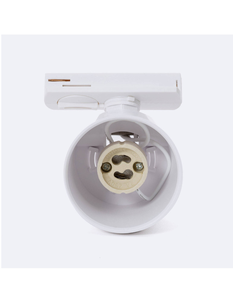 Spot à Douille sur Rail Monophasé Davos pour Ampoule LED GU10 AR111