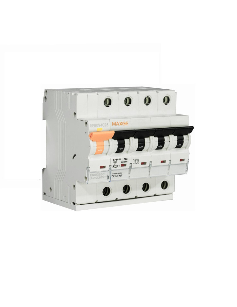 Protecteur Combiné de Surtensions Permanentes + IGA MAXGE  4P