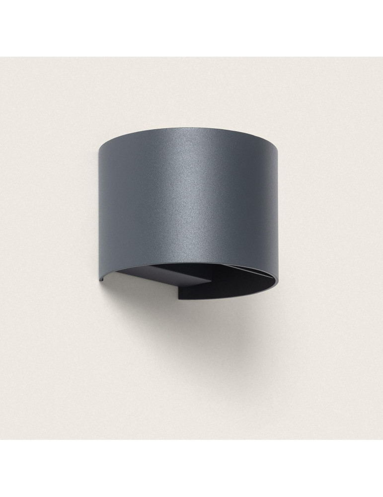 Applique Murale LED  10 W Extérieure Aluminium CCT Sélectionnable Éclairage Double Face en Iridix Round Applique Murale LED  10 W Extérieure Aluminium CCT Sélectionnable Éclairage Double Face en Iridix Round