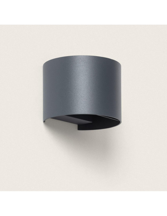 Applique Murale LED  10 W Extérieure Aluminium CCT Sélectionnable Éclairage Double Face en Iridix Round Applique Murale LED  10 W Extérieure Aluminium CCT Sélectionnable Éclairage Double Face en Iridix Round