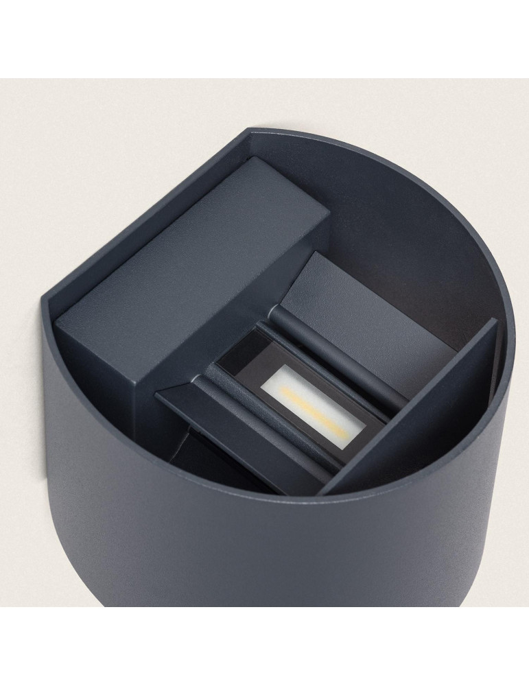 Applique Murale LED  10 W Extérieure Aluminium CCT Sélectionnable Éclairage Double Face en Iridix Round