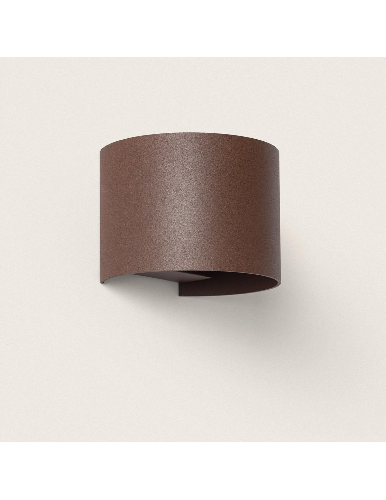 Applique Murale LED  10 W Extérieure Aluminium CCT Sélectionnable Éclairage Double Face en Iridix Round Applique Murale LED  10 W Extérieure Aluminium CCT Sélectionnable Éclairage Double Face en Iridix Round