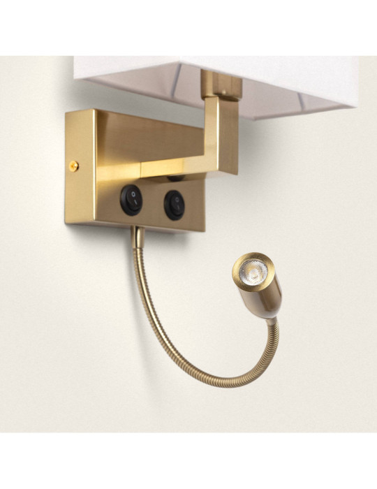 Applique Murale Métal  avec Flex LED de Lecture Waldorf