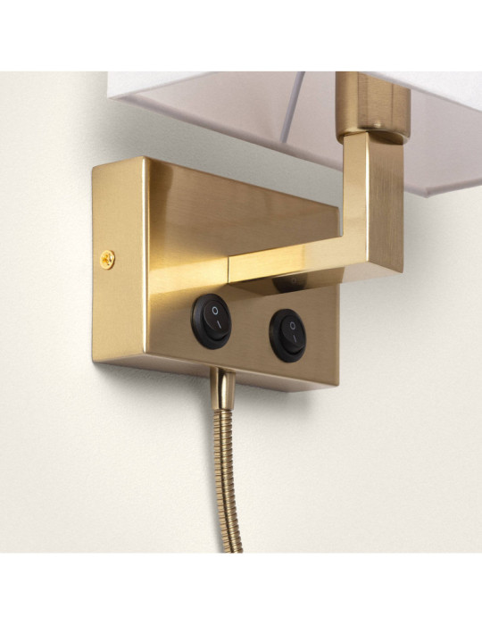 Applique Murale Métal  avec Flex LED de Lecture Waldorf