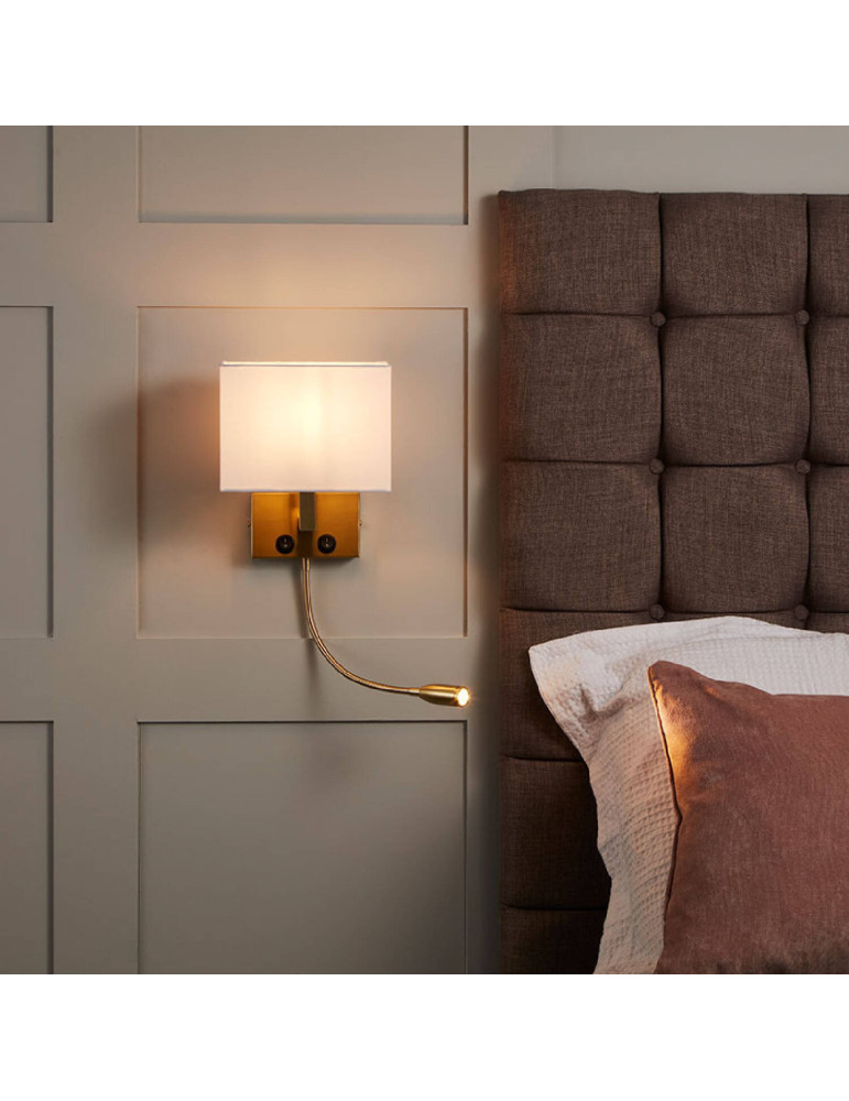 Applique Murale Métal  avec Flex LED de Lecture Waldorf