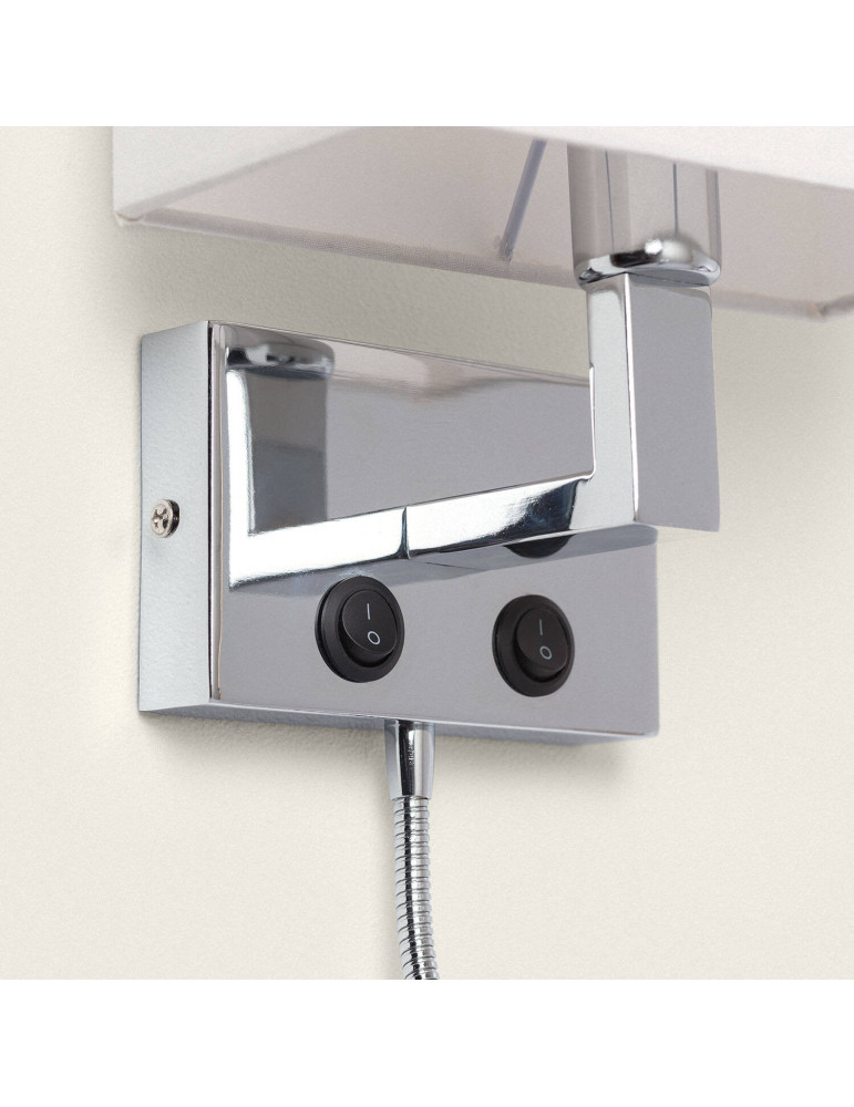 Applique Murale Métal  avec Flex LED de Lecture Waldorf