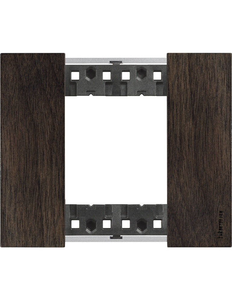 Platine de Finition 2 Modules Bois BTicino Living Now KA4802L_