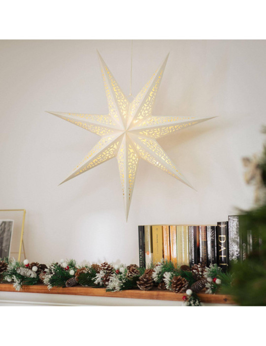 Étoile LED Papier à Piles Araby